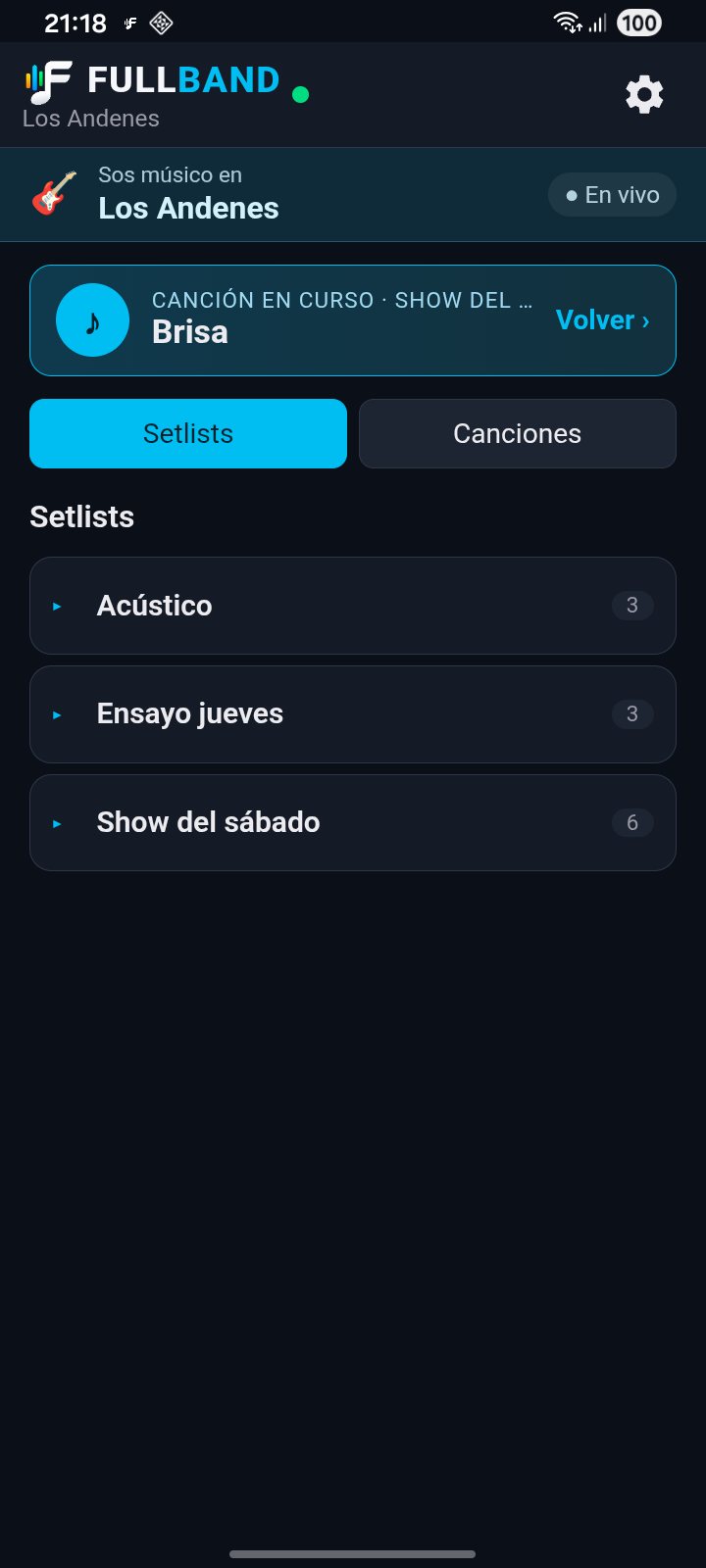 Músico en vivo con el director